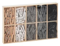 Mat Dekorace kolíček MINI 2,5cm dřev. (200ks) mix barev