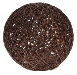 Dekorace Koule 15cm, kov., 15LED, s časovačem HN