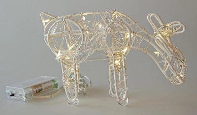 Dekorace Led SOB 20cm, 20LED, s časovačem, akryl
