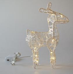 Dekorace Led SOB 20cm, 20LED, s časovačem, akryl