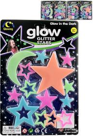 Dekorace noční obloha samolepky hvězdy svítící ve tmě na stěnu 4 druhy Dekorace noční obloha samolepky hvězdy svítící ve tmě na stěnu 4 druhy