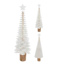 Dekorace Strom 40x12cm dřev. BÍ mix tvarů Dekorace Strom 40x12cm dřev. BÍ mix tvarů