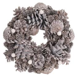 Dekorace Věnec 24cm PŘÍRODNÍ mix barev