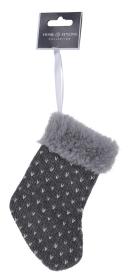 Dekorace závěsná mix RUKAVICE/PUNČOCHA/ČEPICE 15cm BÍ,ŠE
