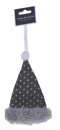 Dekorace závěsná mix RUKAVICE/PUNČOCHA/ČEPICE 15cm BÍ,ŠE
