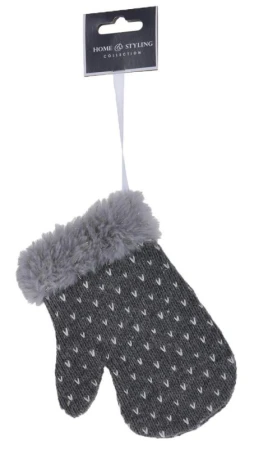 Dekorace závěsná mix RUKAVICE/PUNČOCHA/ČEPICE 15cm BÍ,ŠE