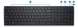 Dell bezdrátová klávesnice - KB500 - CZ/SK Dell bezdrátová klávesnice - KB500 - CZ/SK