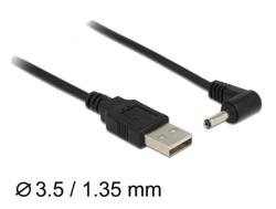 Delock Cable USB Power DC 3.5 x 1.35 mm Male 90° 1.5 m
