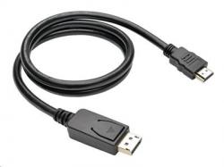 C-TECH Kabel DisplayPort/HDMI, 1m, černý C-TECH Kabel DisplayPort/HDMI, 1m, černý