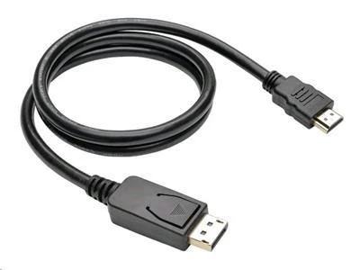 C-TECH Kabel DisplayPort/HDMI, 1m, černý C-TECH Kabel DisplayPort/HDMI, 1m, černý