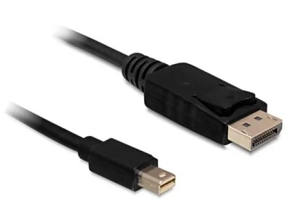 DeLock Kabel DisplayPort mini (samec) na Displayport (samec), 3 metry DeLock Kabel DisplayPort mini (samec) na Displayport (samec), 3 metry