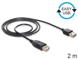 Delock kabel EASY-USB 2.0-A samec USB 2.0-A samice,prodlužující 2 m