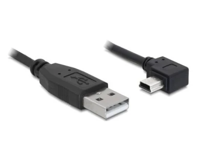 DeLock Kabel USB 2.0 A-samec USB mini-B 5-pin samec pravoůhlý, 5 metrů DeLock Kabel USB 2.0 A-samec USB mini-B 5-pin samec pravoůhlý, 5 metrů