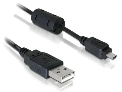 DeLock Kabel USB 2.0 k fotoaparátům Nikon 8pin UC-E6 USB 1,83m DeLock Kabel USB 2.0 k fotoaparátům Nikon 8pin UC-E6 USB 1,83m