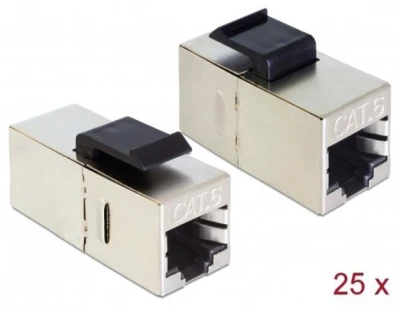 DeLock Keystone Modul RJ45 jack RJ45 jack Cat.6 kompaktní 25 ks
