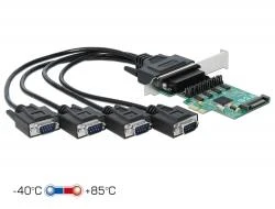 DeLock PCI Express Karta na 4 x Sériový RS-232 se zdrojem napětí