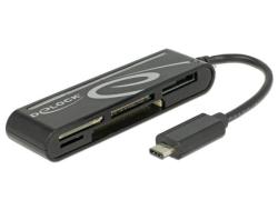 Delock USB 2.0 čtečka karet USB Type-C™ samec 5 slotů Delock USB 2.0 čtečka karet USB Type-C™ samec 5 slotů