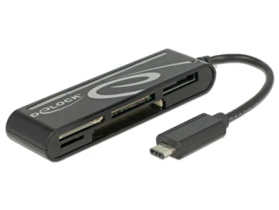 DeLock USB 2.0 čtečka karet USB Type-C™ samec 5 slotů