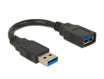 DeLock USB 3.0 kabel prodlužující A/A samec/samice délka 15cm DeLock USB 3.0 kabel prodlužující A/A samec/samice délka 15cm
