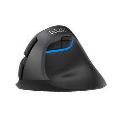 Delux Bezdrátová vertikální myš M618Mini DB BT+2,4G 2400DPI (černá) Delux Bezdrátová vertikální myš M618Mini DB BT+2,4G 2400DPI (černá)