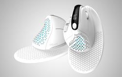 Delux Bezdrátová ergonomická myš M618XSD BT+2.4G RGB (bílá)