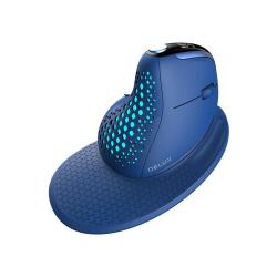 Delux Bezdrátová ergonomická myš M618XSD BT+2.4G RGB (modrá)