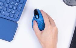 Delux Bezdrátová ergonomická myš M618XSD BT+2.4G RGB (modrá)