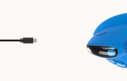 Delux Bezdrátová ergonomická myš M618XSD BT+2.4G RGB (modrá)