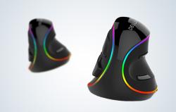 Delux Drátová vertikální myš M618Plus 4000DPI RGB