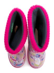 Demar 0048A dětské růžové gumáky s jednorožcem