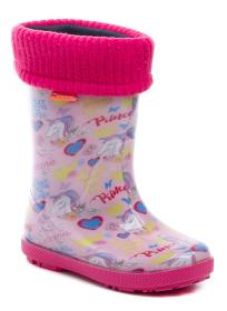 Demar 0048AL dětské růžové gumáky s jednorožcem Demar 0048AL dětské růžové gumáky s jednorožcem