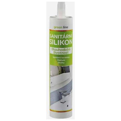 Den Braven Silikon sanitární 280ml BÍ GREEN LINE Den Braven Silikon sanitární 280ml BÍ GREEN LINE