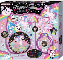 Deník s doplňky holčičí set se samolepkami a kamínky svítí ve tmě Deník s doplňky holčičí set se samolepkami a kamínky svítí ve tmě