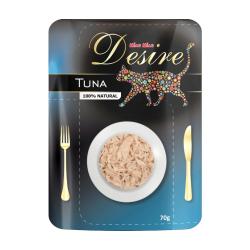 Desire premium s trhaným masem Tuňák, kapsička 70 g Desire premium s trhaným masem Tuňák, kapsička 70 g