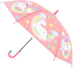 Deštník dětský jednorožci vystřelovací 84x66cm pro holky 4 barvy