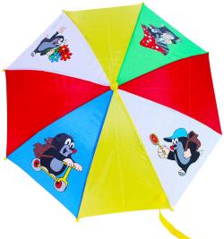 Deštník dětský Krtek (Krteček) 70cm automatický se 4 obrázky barevný