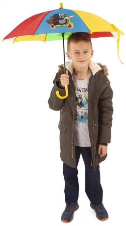 Deštník dětský Krtek (Krteček) 70cm automatický se 4 obrázky barevný
