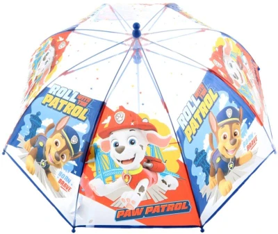 Deštník dětský Tlapková Patrola (Paw Patrol) 45x65cm manuální transparentní