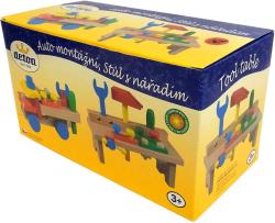 Detoa Dětský pracovní stolek set s nářadím (dřevěná hračka)