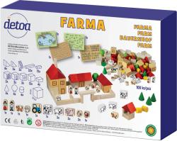 Detoa DŘEVO Farma stavebnice 100 dílků (dřevěná hračka)