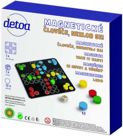 Detoa DŘEVO Hra Člověče, nezlob se! magnetické (společenská hra)