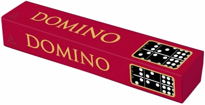 Detoa DŘEVO Hra Domino klasik 55 kamenů v krabičce (dřevěná hračka)