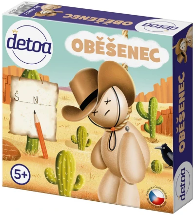 Detoa DŘEVO Hra Oběšenec 3D SPOLEČENSKÉ NHRY