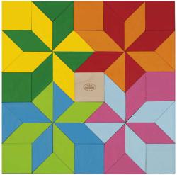 Detoa DŘEVO Mozaika barevná puzzle skládačka (dřevěná hračka)