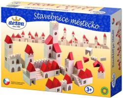 Detoa DŘEVO Stavebnice město kostky 100 dílků (dřevěná hračka)