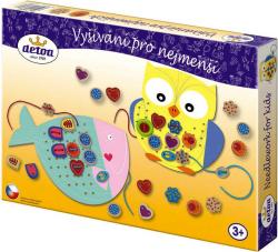 Detoa DŘEVO Vyšívání pro nejmenší kreativní set 41dílků