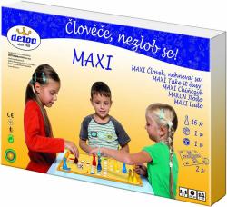 Detoa Hra Člověče nezlob se 2v1 velké figurky obličej (společenská hra)