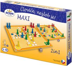 Detoa Hra Člověče nezlob se 2v1 velké figurky obličej (společenská hra)