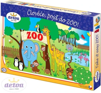 Detoa Hra Člověče pojď do ZOO! 2v1 (společenská hra) Detoa Hra Člověče pojď do ZOO! 2v1 (společenská hra)