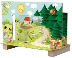 Detoa Magnetické divadlo se zvířátky do pohádky (dřevěná hračka)
